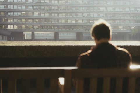 Morning Bench — Barbican Estate, London