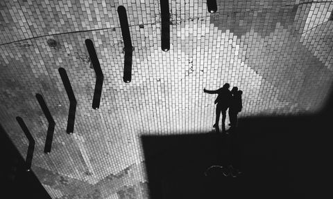 Two Figures — Barbican Estate, London